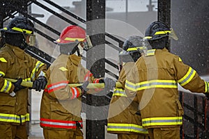 Live Fire Training Project at fire school