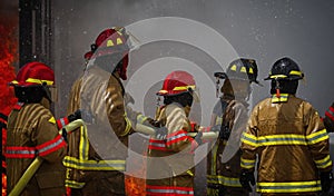 Live Fire Training Project at fire school