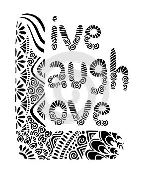 Live Laugh Love Hand Lettered Words - Vector illustration