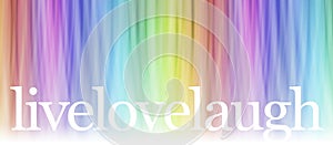 Live Laugh Love Message Banner