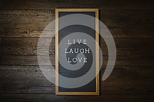 Live Laugh Love Sign - Horizontal