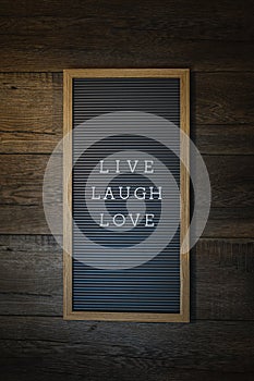 Live Laugh Love Sign - Vertical