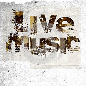 Live music grunge background