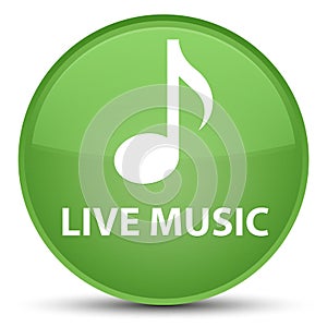 Live music special soft green round button