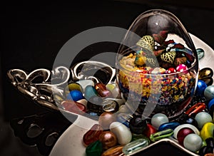 Live Plant in Glass Bowl A Decorative Pieces For Coffee Table