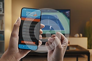 Live in-play betting app