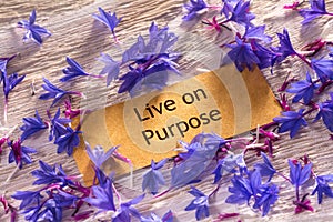 Live on Purpose