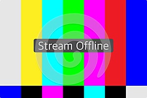 Live stream offline illustration