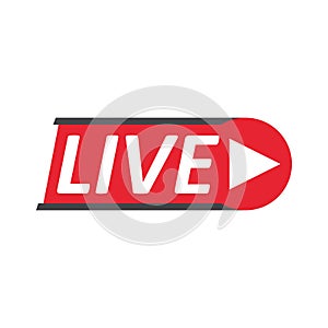 Live Stream sign, emblem, logo