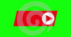 Live Stream sign. Red symbol, button of live streaming, broadcasting, online stream emblem. Alpha channel