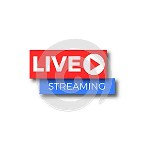 Live stream tv logo icon