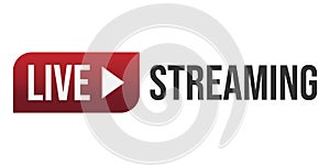 Live stream tv logo icon vector