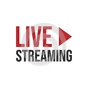 Live stream tv logo icon vector