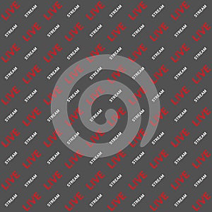 Live stream vector seamless pattern for video blog substitution Chromakey seamless background for television Live stream vlog