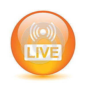 Live streaming button