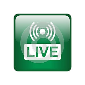 Live streaming button