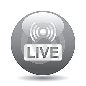 Live streaming button
