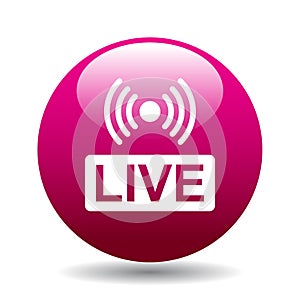 Live streaming button