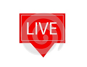 live streaming icon vector