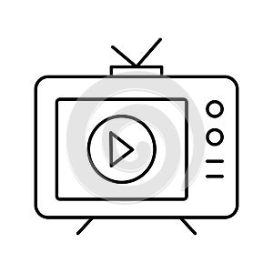 Live streaming Isolated Vector icon which can easily modify or edit