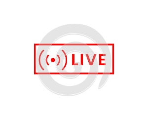 Live streaming, Livestream or online stream. Template for TV, online channel, live breaking news, social media