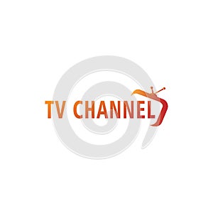 Live Streaming, Online Television, Web TV, Simple and Clean Logo Concept, Abstract, Alphabetic, Orange, Rounded Concept