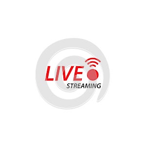 Live streaming play logo icon