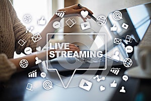 Live streaming. Webcast. SMM. Media marketing.