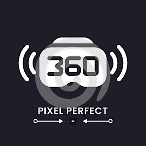 360 live streaming white solid desktop icon