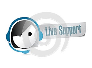 Live support illustration design