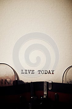 Live today phrase