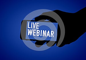 Live Webinar - online education concepts