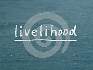 Livelihood Concept Word photo