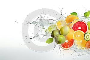 A lively banner illustrating fresh smoothies