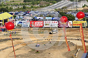 The lively buggy training and competition field of xiamen