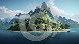 Lively Coastal Landscapes: 3d Ark Island Wallpaper By Nvidia