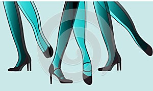 Lively Dancing legs Abstract