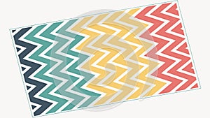 Lively Gradient Zigzag Pattern Vector Generative AI