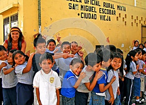 Lively Students in Rural Guatemala