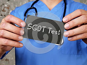 Liver Blood Tests SGOT Test phrase on the page