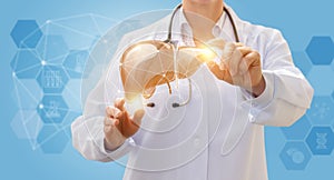 Liver and health worker .