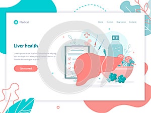 Liver medical web banner