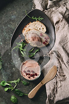 Liver paste with bread