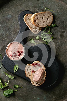 Liver paste with bread