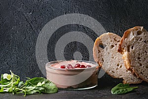 Liver paste with bread