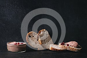 Liver paste with bread