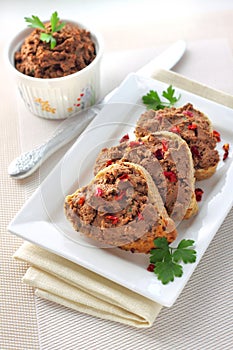 Liver pate with paprika photo