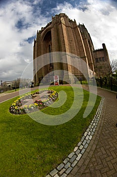 Liverpool - city in Merseyside county of North West England (UK). Liverpool Cathedral. 09/03/2013 editorial.
