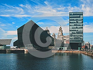 Liverpool is on the eastern side of the Mersey Estuary and historically lay within the ancient hundred of West Derby in North West photo