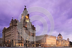 Liverpool Pier Head at Night